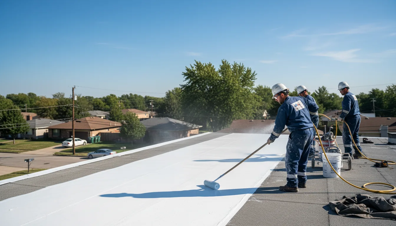 Commercial roof coating in Evanston, WY near me
